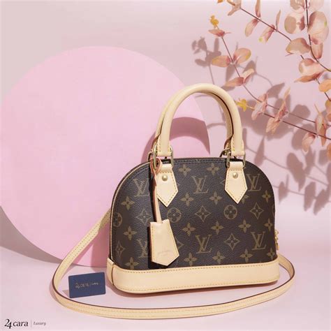 louis vuitton tasche blau braun|louis vuitton alma bb.